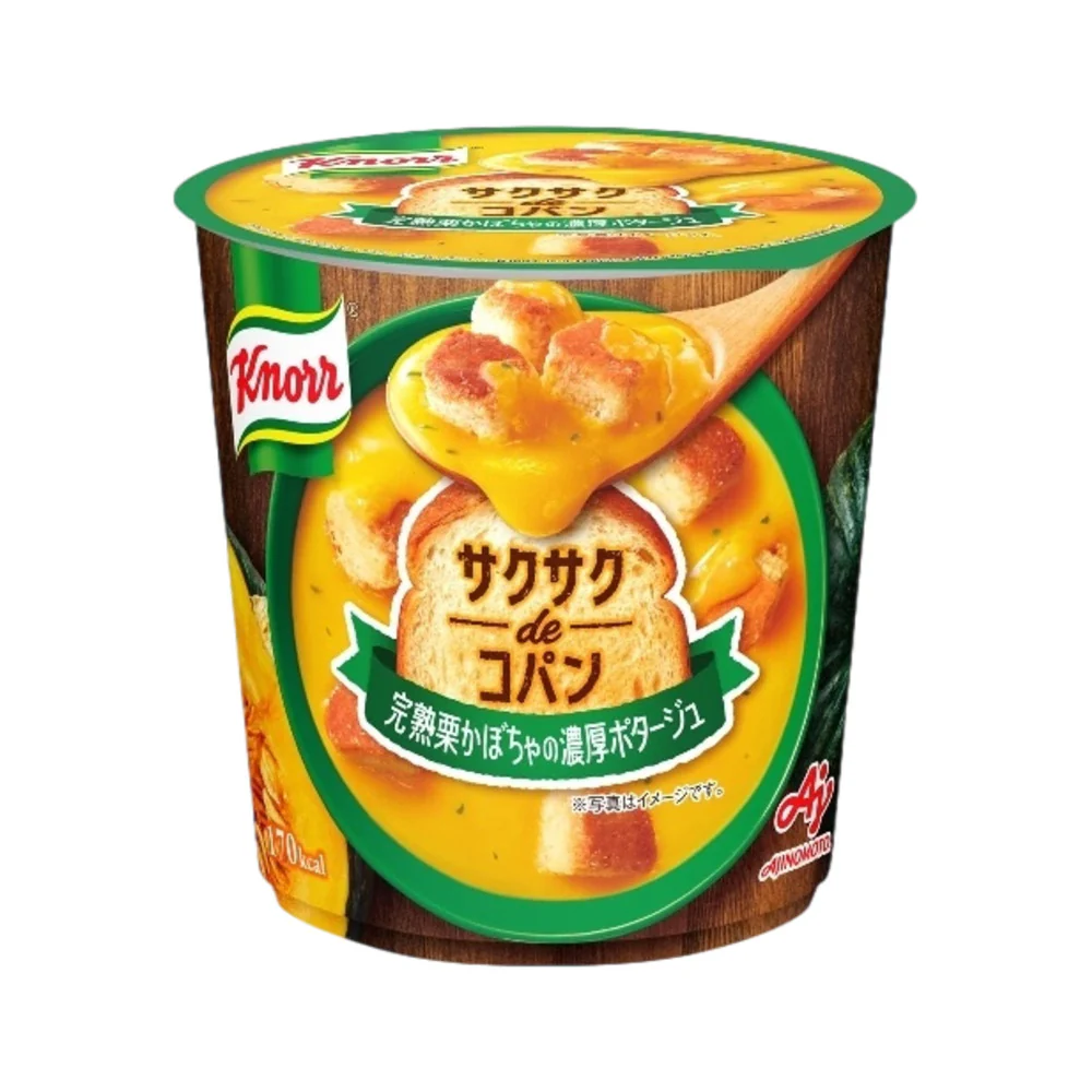 Knorr Crispy Bread Cup Soup – Rich Chestnut Pumpkin Potage 33.6g