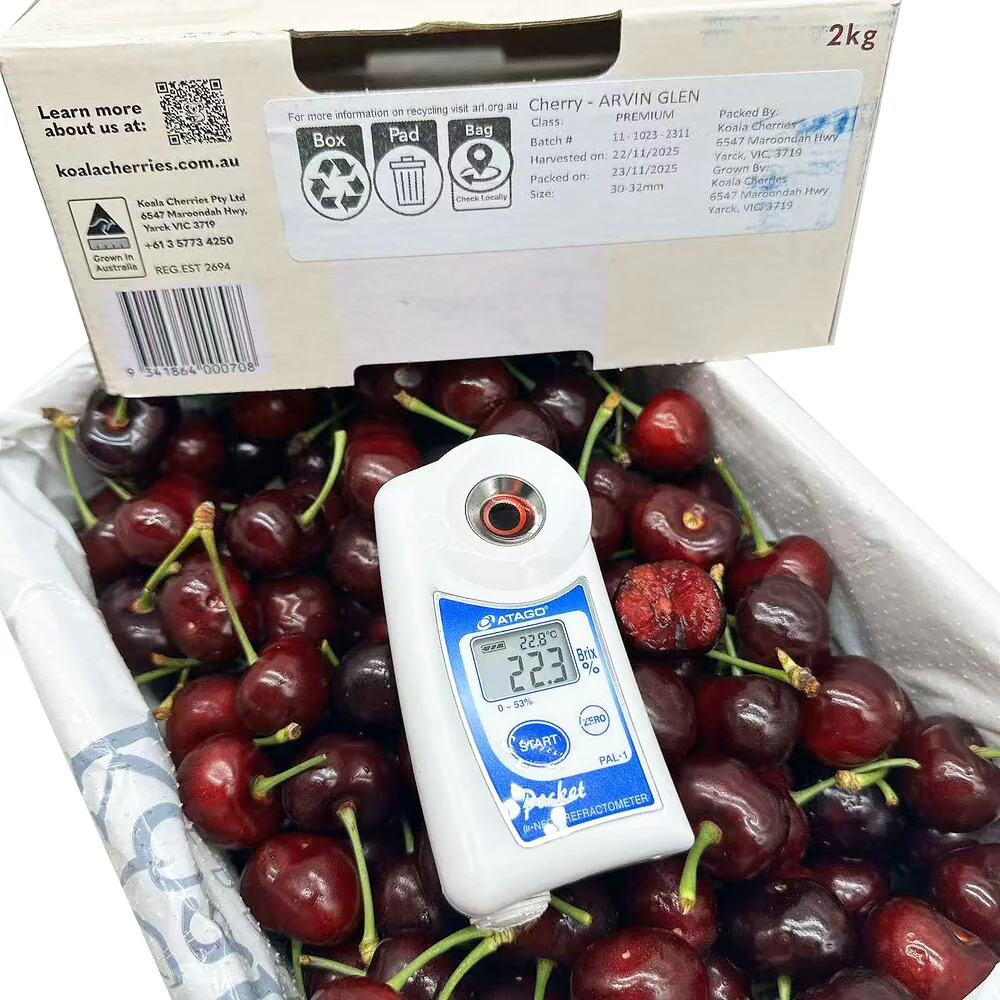 Koala Cherries Arvin Glen Premium Australian Cherries 30–32mm Gift Box ~2kg - Image 2