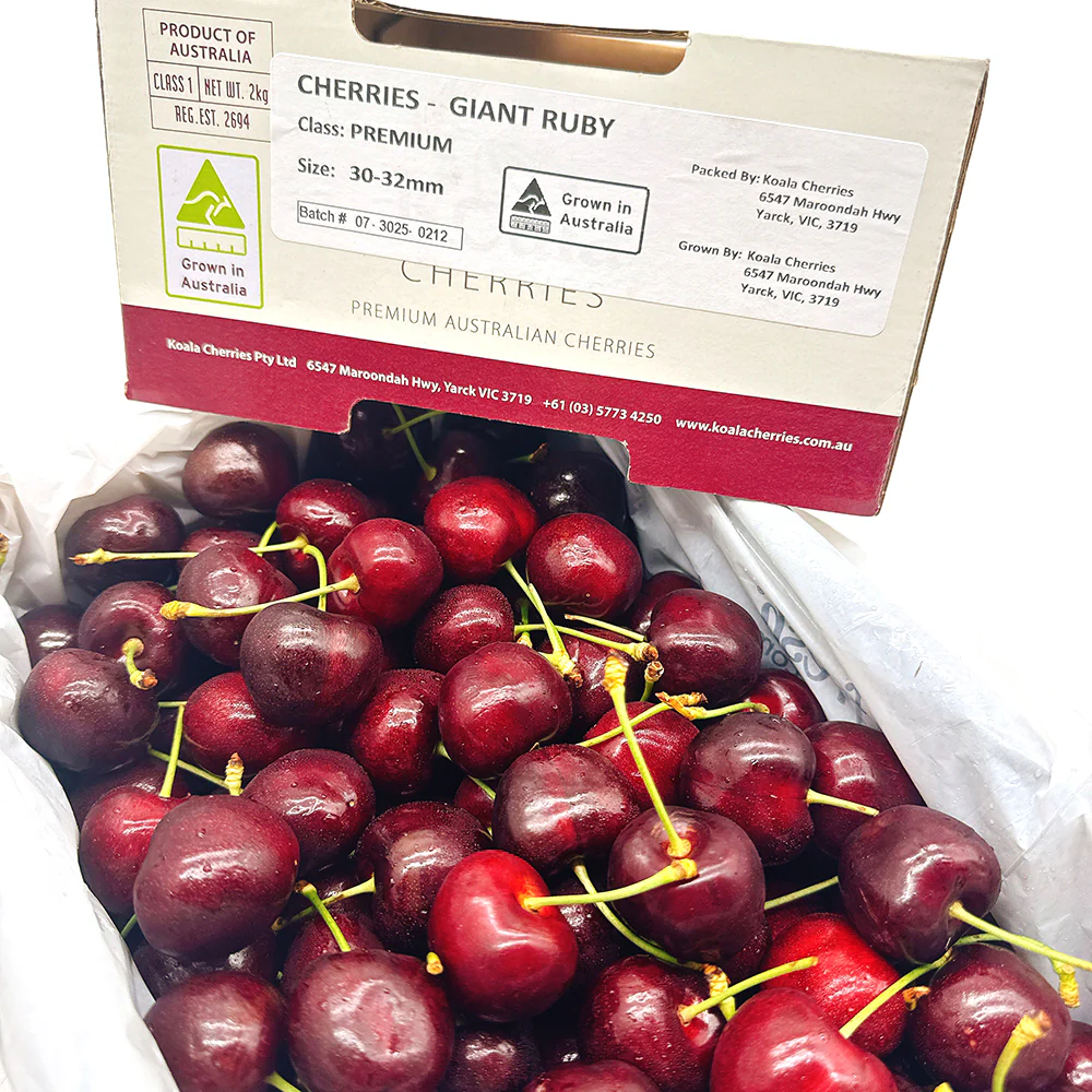 Koala Cherries Gift Box 30-32mm - 2kg - Image 3