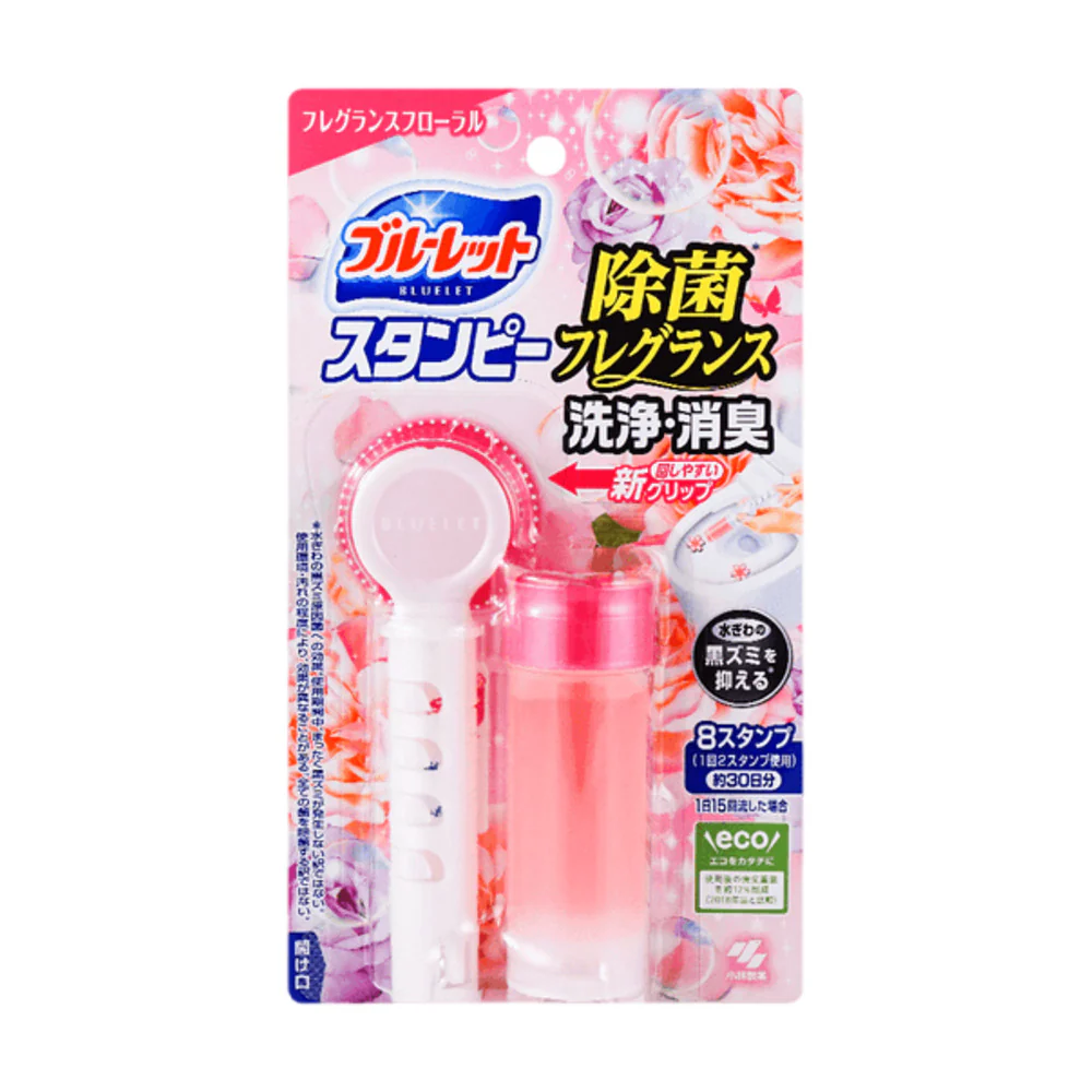 Kobayashi Bluelet Stampy Floral Toilet Cleaning & Deodorising Gel 28g