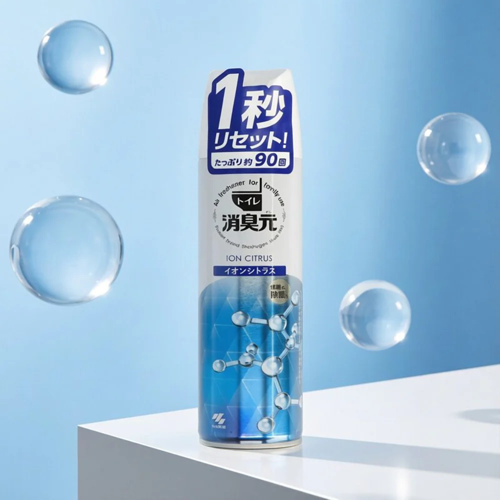 Kobayashi Shoshugen Ion Citrus Deodorising Air Freshener Spray 280ml - Image 3