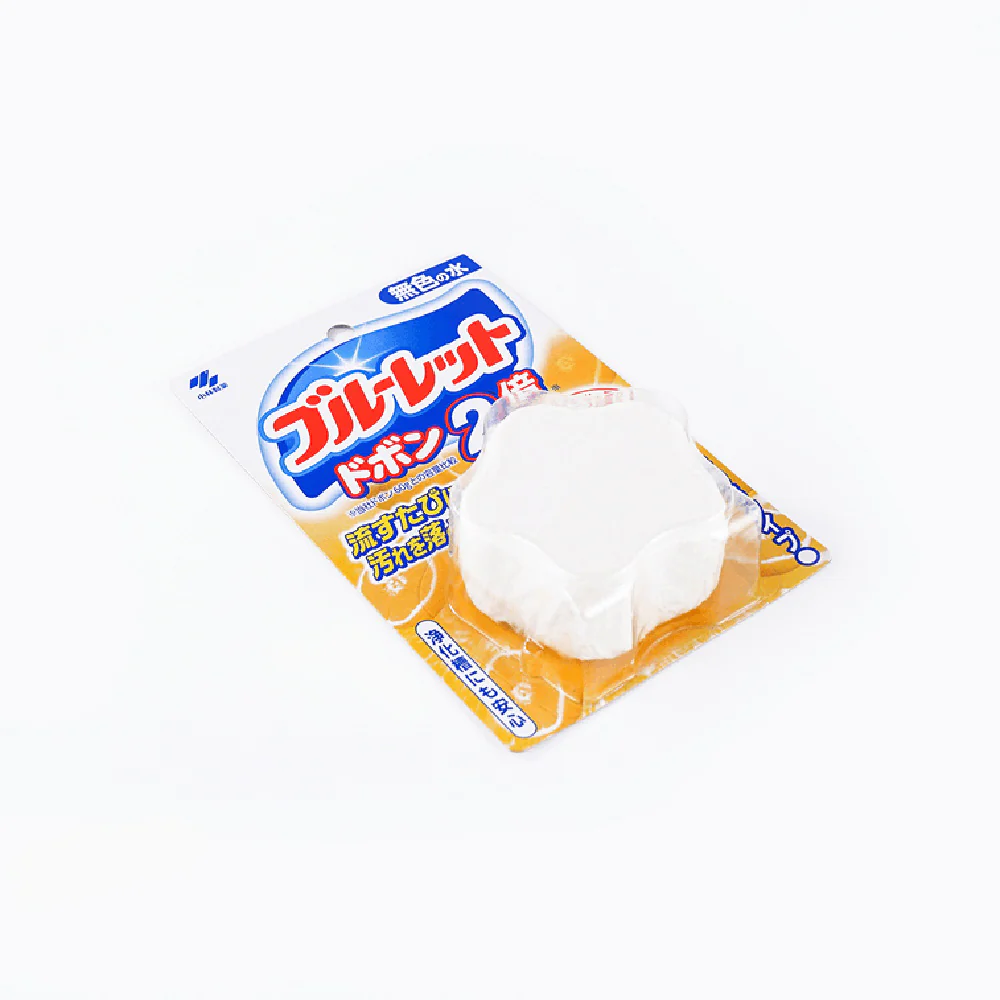 Kobayashi Toilet Cleaning Block - Orange Scent, 120g - Image 3