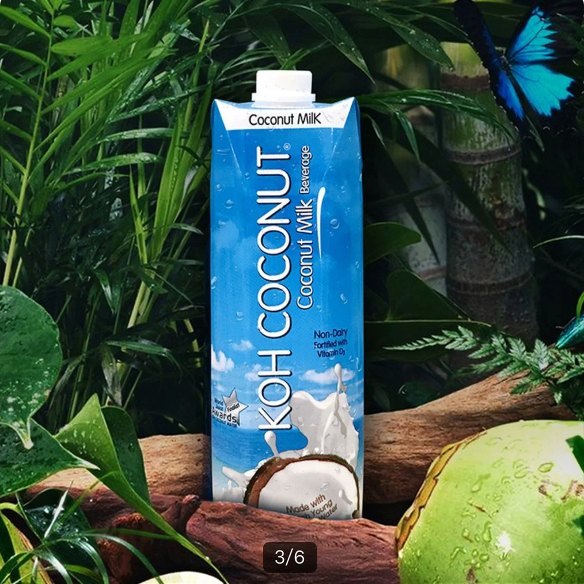 KOH Coconut Coconut Milk Beverage 1L x 6 – Limited Import - Shelf-Stable Coconut Drink - Image 2