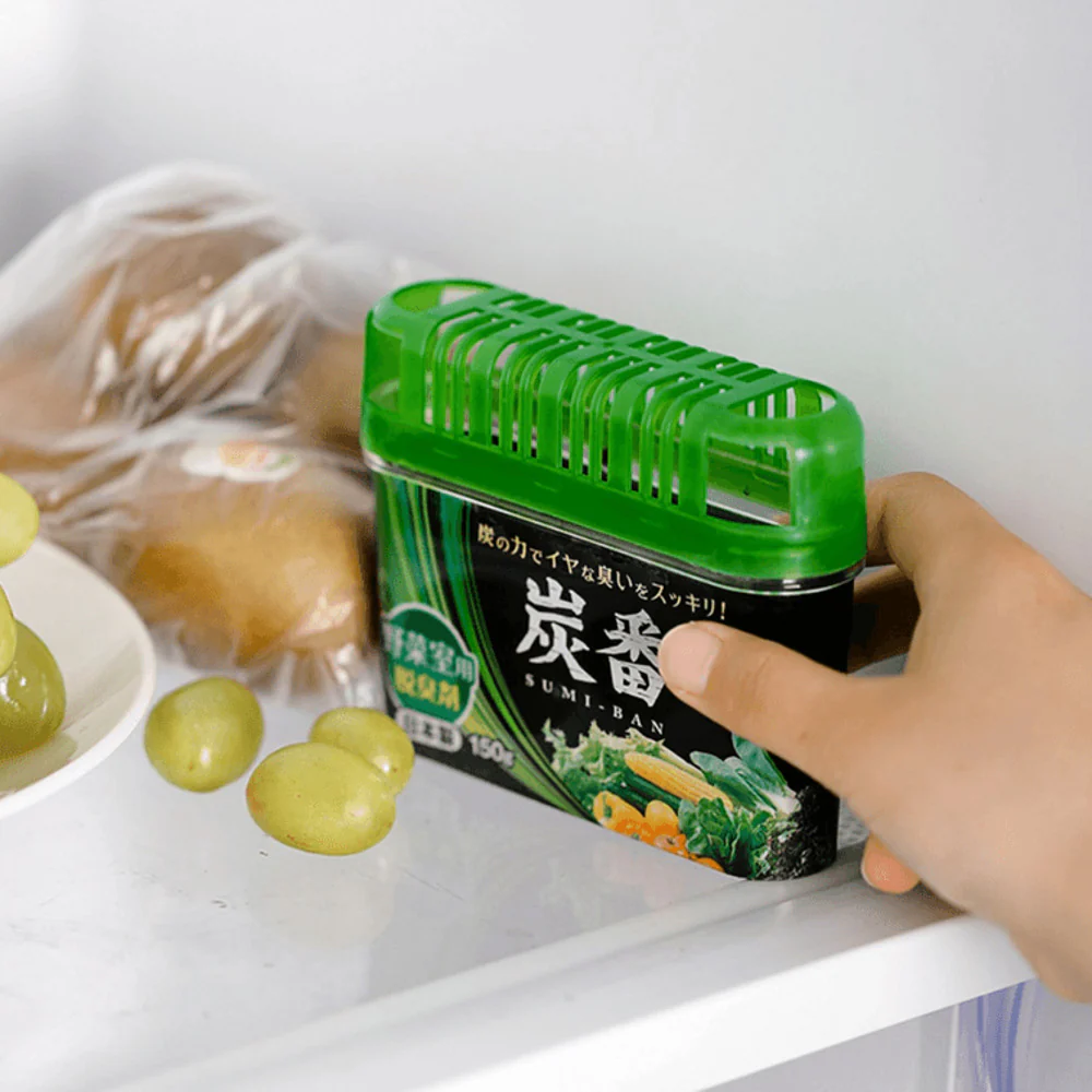 Kokubo Sumi-Ban Charcoal Fridge Deodoriser for Vegetable Drawer 150g - Image 2