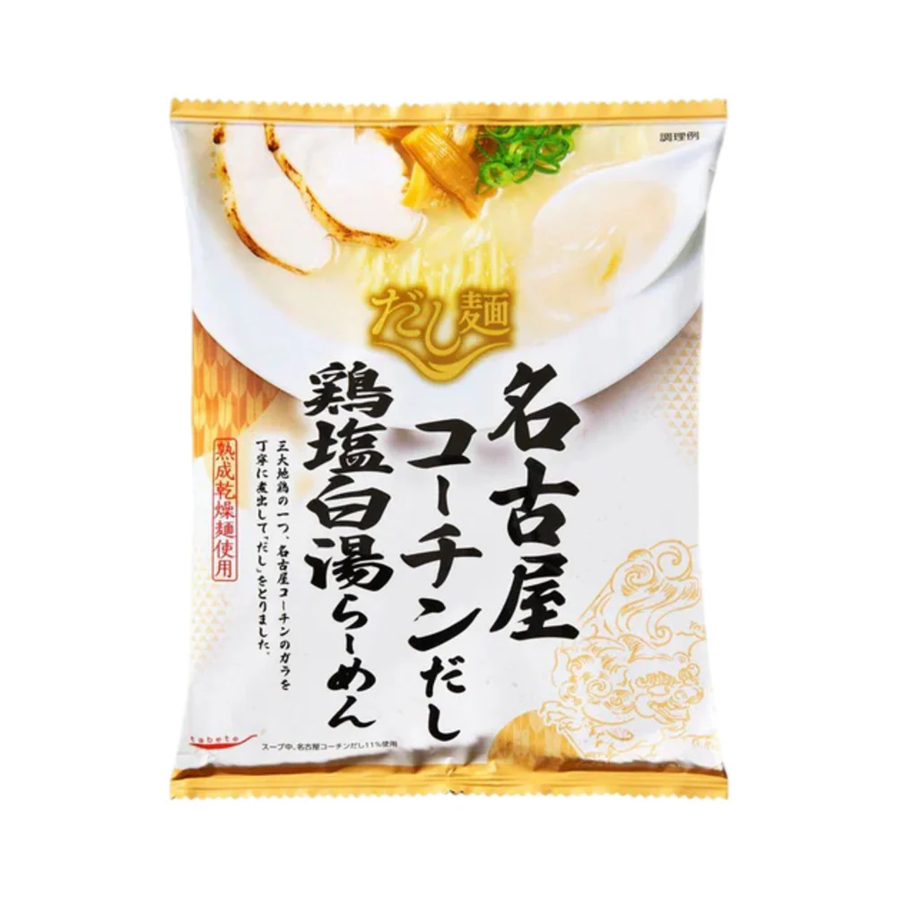 KOKUBUN Dashi Men Nagoya Cochin Chicken Shio Paitan Ramen 107g – Japanese Instant Ramen