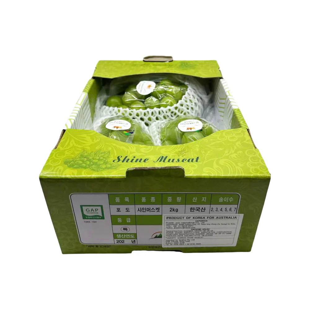Korean Shine Muscat Grapes - Whole Box 2kg - Image 2