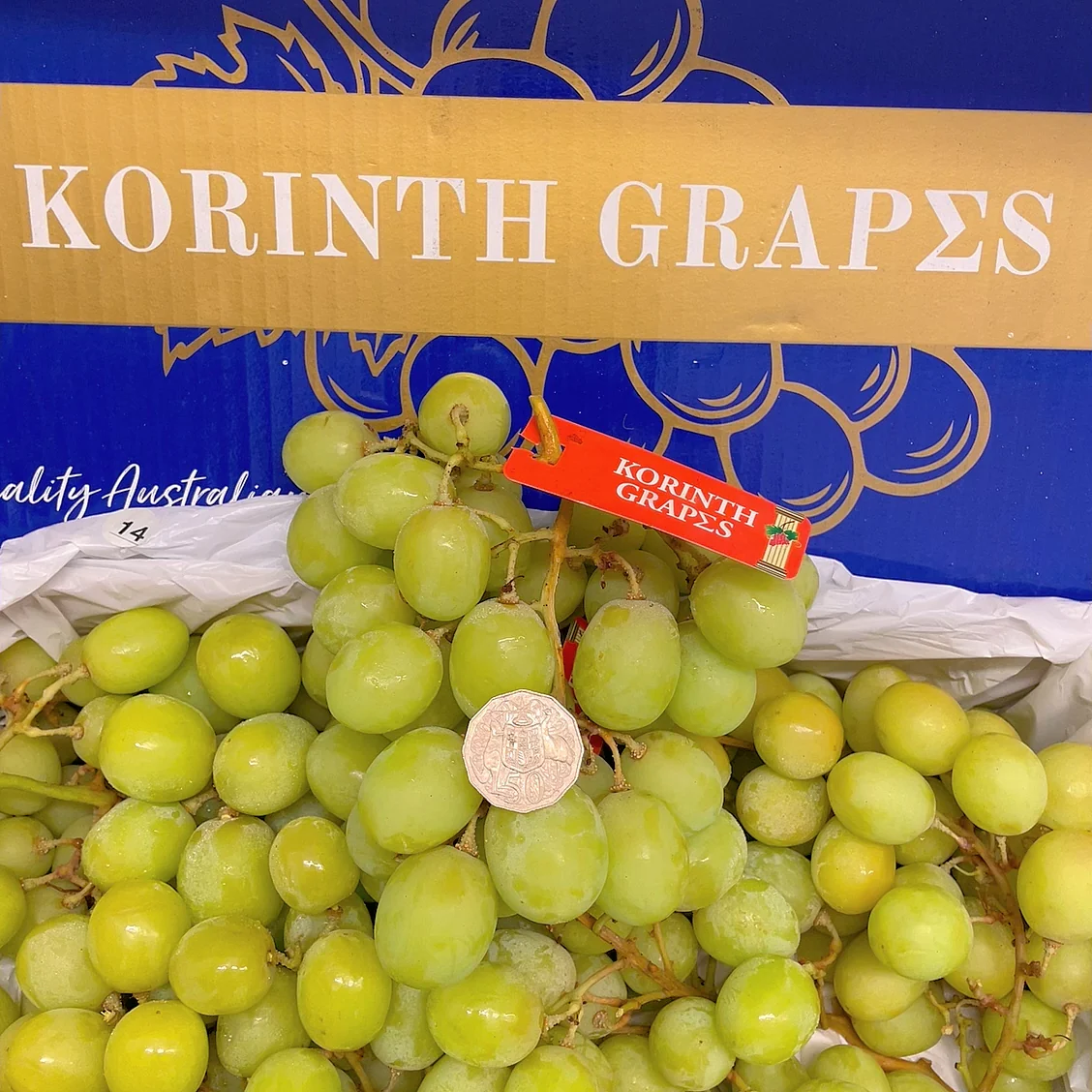 Korinth Grapes - Autumn Crisp Green Grapes - 1kg - Image 4