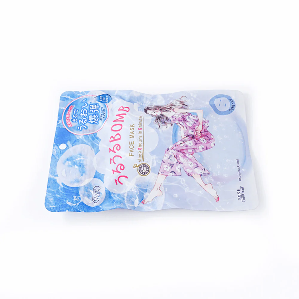 KOSÉ Clear Turn Moisture Bomb Face Mask (Sensitive Skin) – 7 Sheets - Image 2