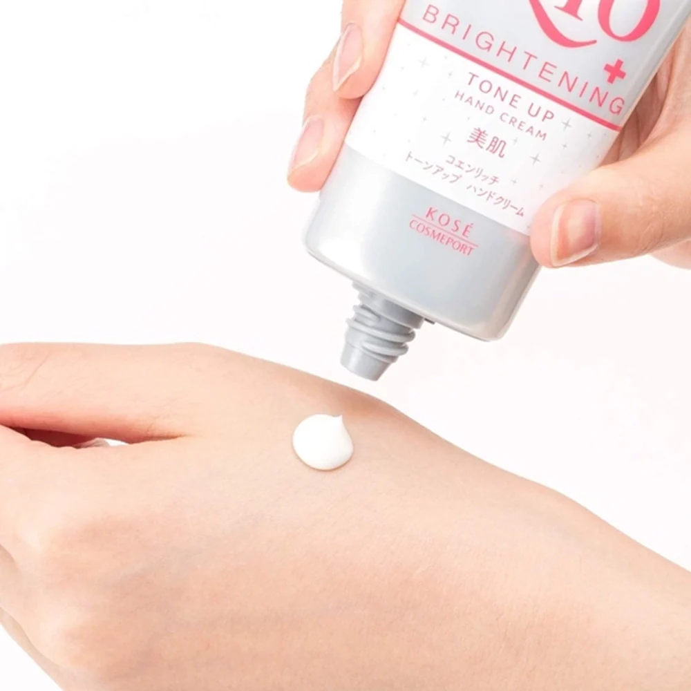 Kose CoenRich Q10 Tone Up Hand Cream 80g - Image 2
