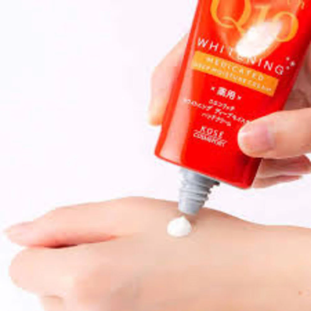 KOSÉ Cosmeport CoenRich Q10 Medicated Whitening Deep Moisture Hand Cream (Fragrance-Free) 80g - Image 2
