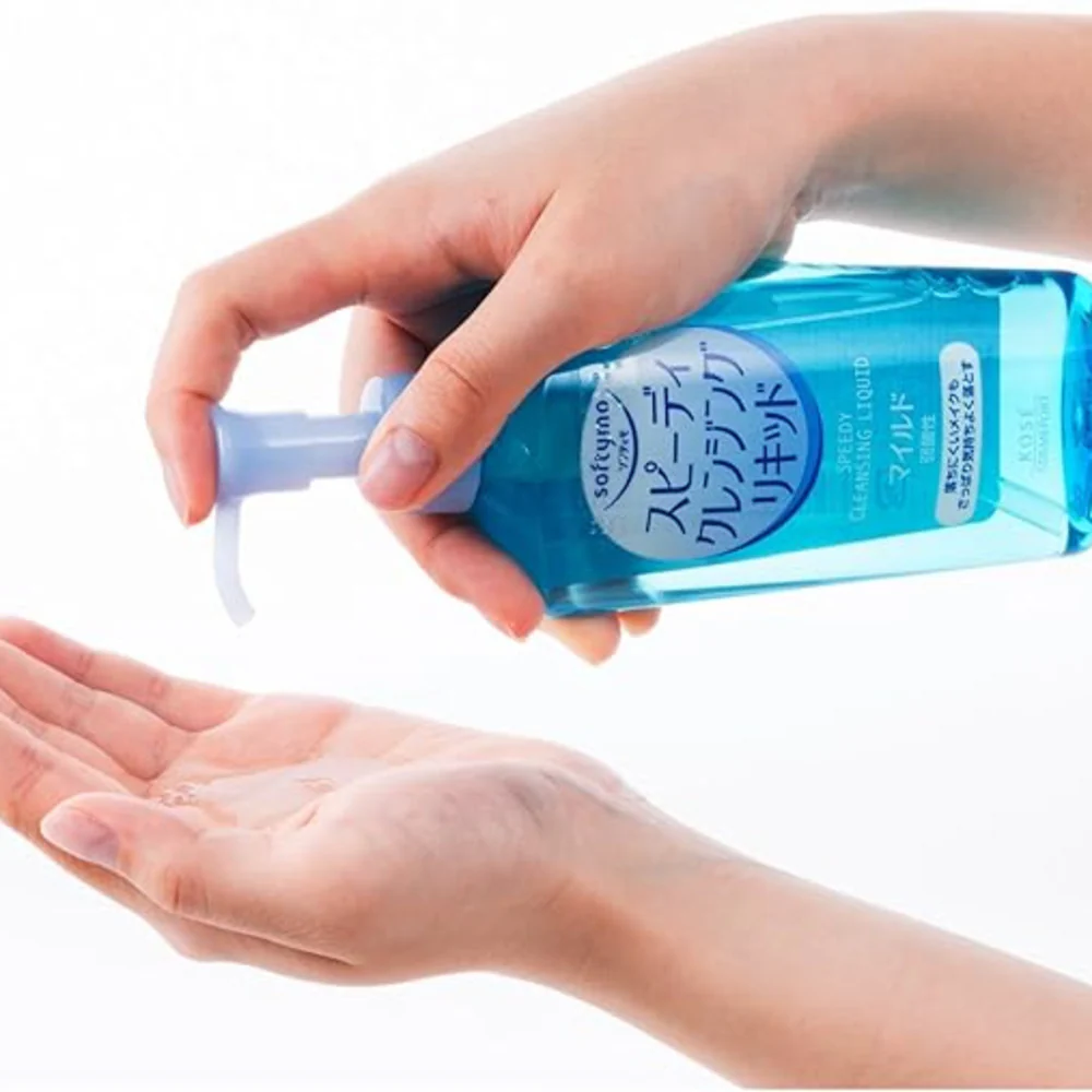 Kose Softymo Speedy Cleansing Liquid (Oil-Free, Mild) 240ml - Image 2