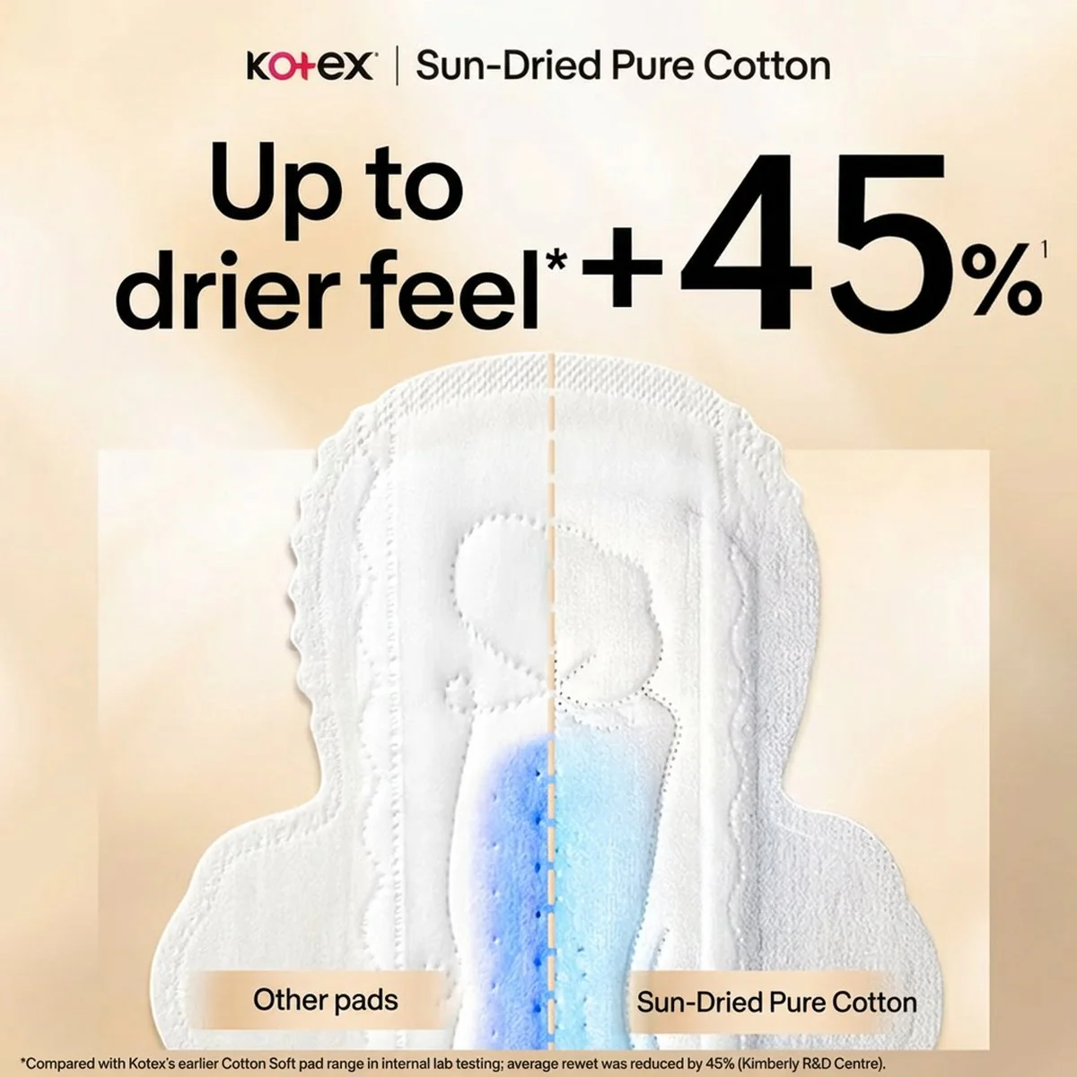 Kotex Premium Selection Cotton Pantyliners 150mm - 20 Liners - Ultra-Thin Daily Liners - Image 4