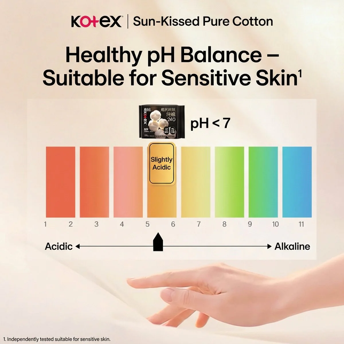 Kotex Sunshine Cotton Ultra Thin Overnight Pads 350mm – 4 Pads - Image 5
