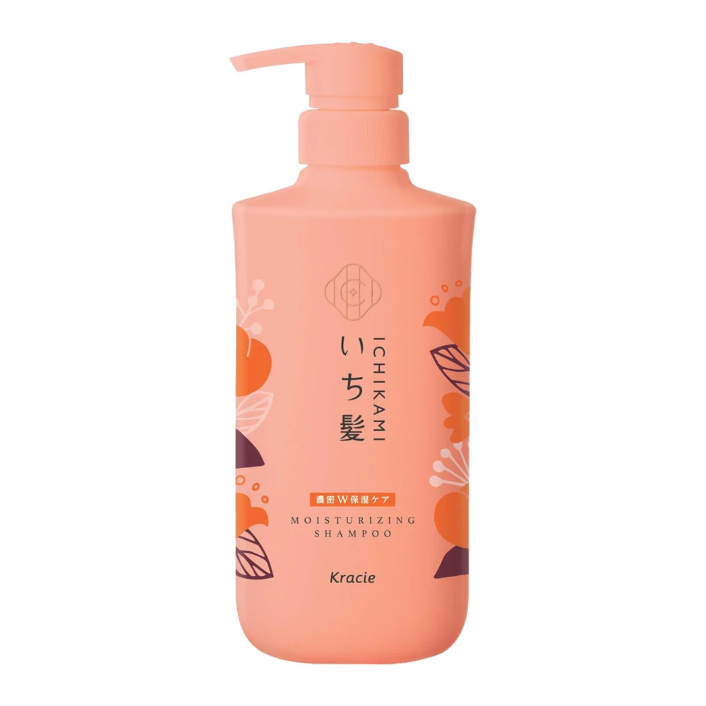 Kracie Ichikami Moisturizing Shampoo & Conditioner Set 480ml x 2 - Apricot & Cherry Blossom Scent - Image 2