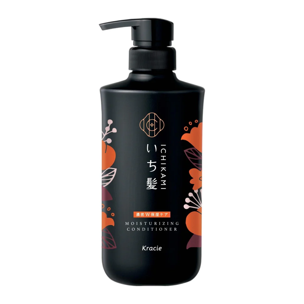 Kracie Ichikami Moisturizing Shampoo & Conditioner Set 480ml x 2 - Apricot & Cherry Blossom Scent - Image 3