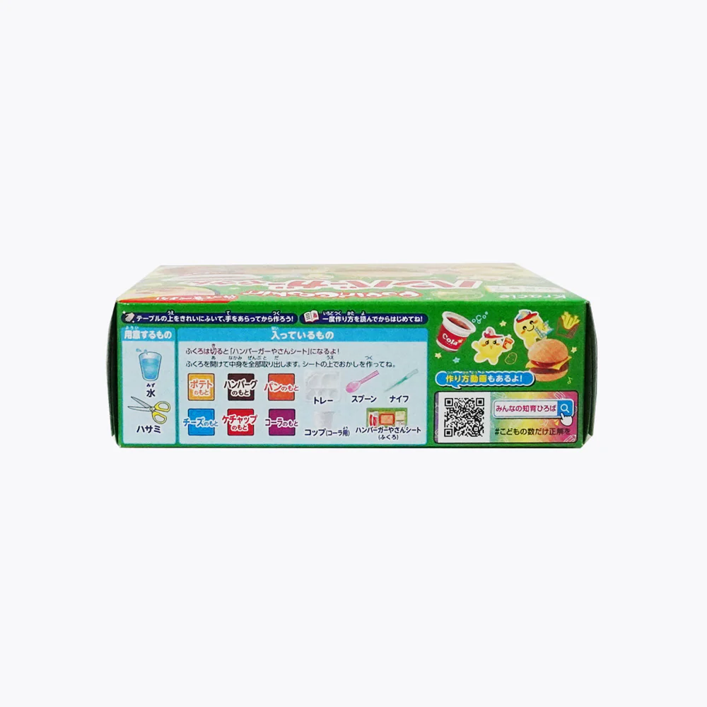 Kracie Popin’ Cookin’ Hamburger Candy Kit 22g - DIY Mini Burger, Fries & Cola - Image 3
