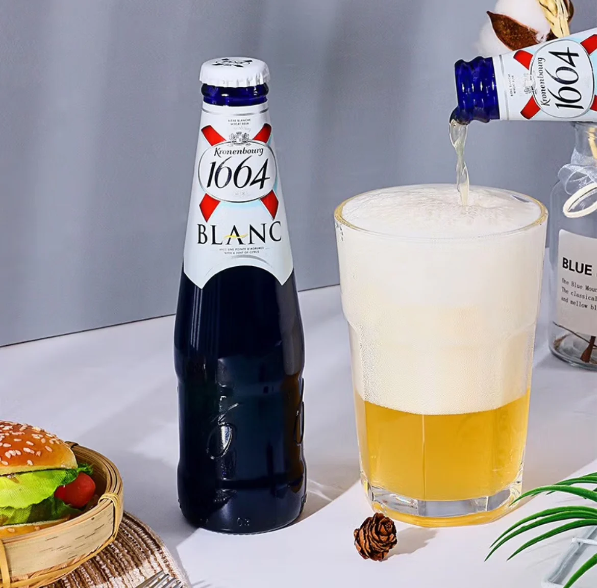 Kronenbourg 1664 Blanc French Wheat Beer 5% – 250ml x 12 Bottles - Image 3
