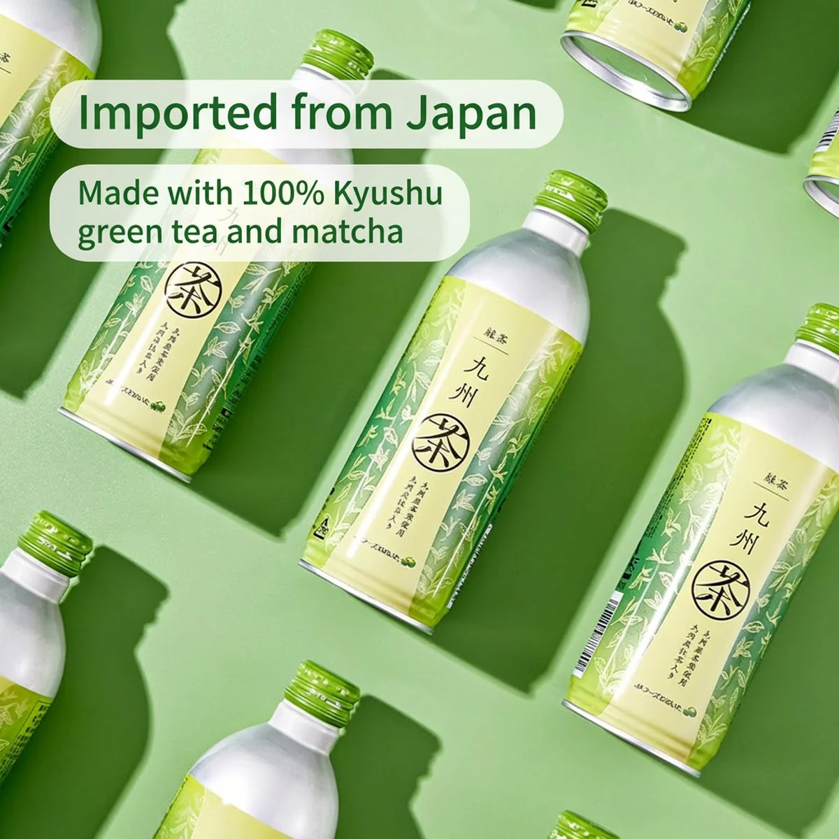 Kyushu Japanese Unsweetened Green Tea - 490ml x 12 Bottles - Image 4