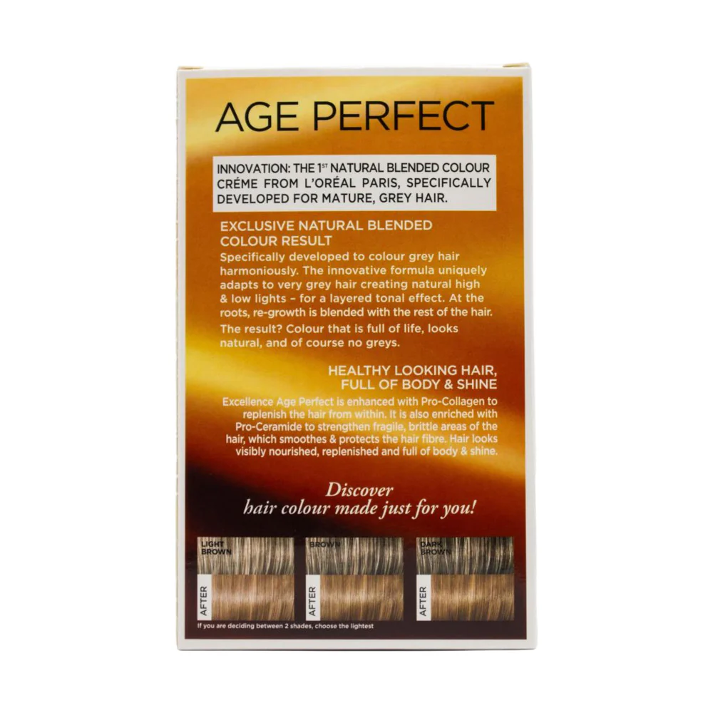 L'Oréal Paris Age Perfect Hair Colour 5.03 Warm Golden Brown - Image 3