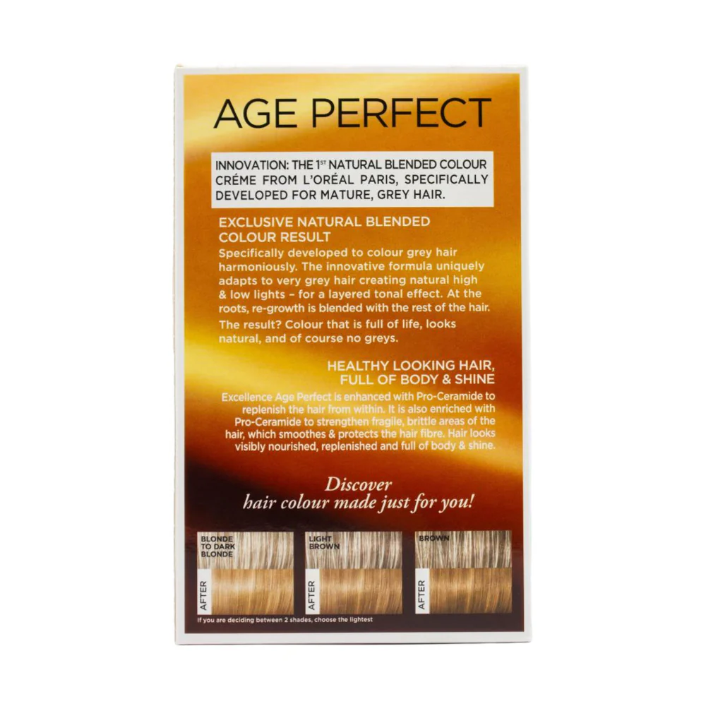L'Oréal Paris Age Perfect Hair Colour 7.32 Dark Gold Rose Blonde – For Mature, Grey Hair - Image 4