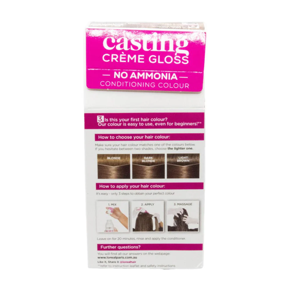 L'Oréal Paris Casting Crème Gloss 613 Iced Mochaccino Light Cool Brown Hair Colour – Ammonia-Free - Image 4