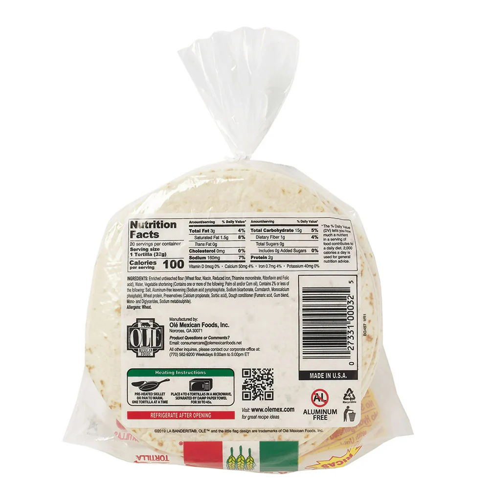 La Banderita Family Pack Flour Tortillas - 20 Pieces, 640g - Image 4
