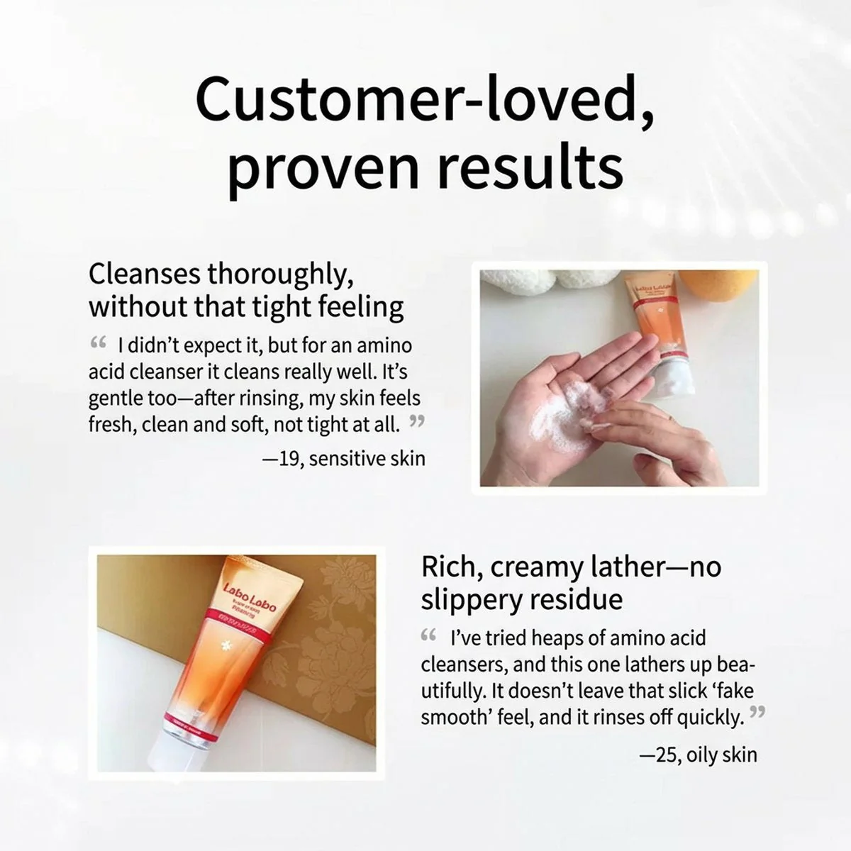 Labo Labo Super-Keana Amino Acid Foam Cleanser - 120g - Image 4