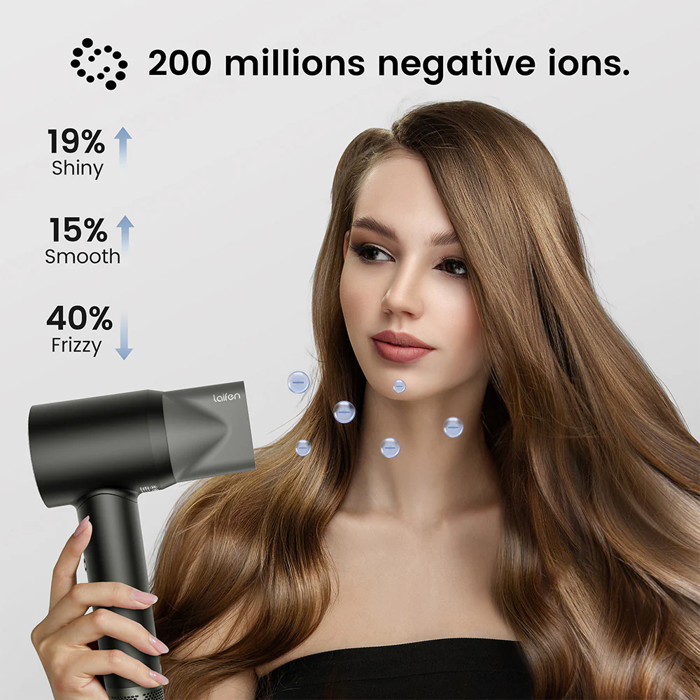 Laifen Australian Standard Hair Dryer - Deep Black - Image 3