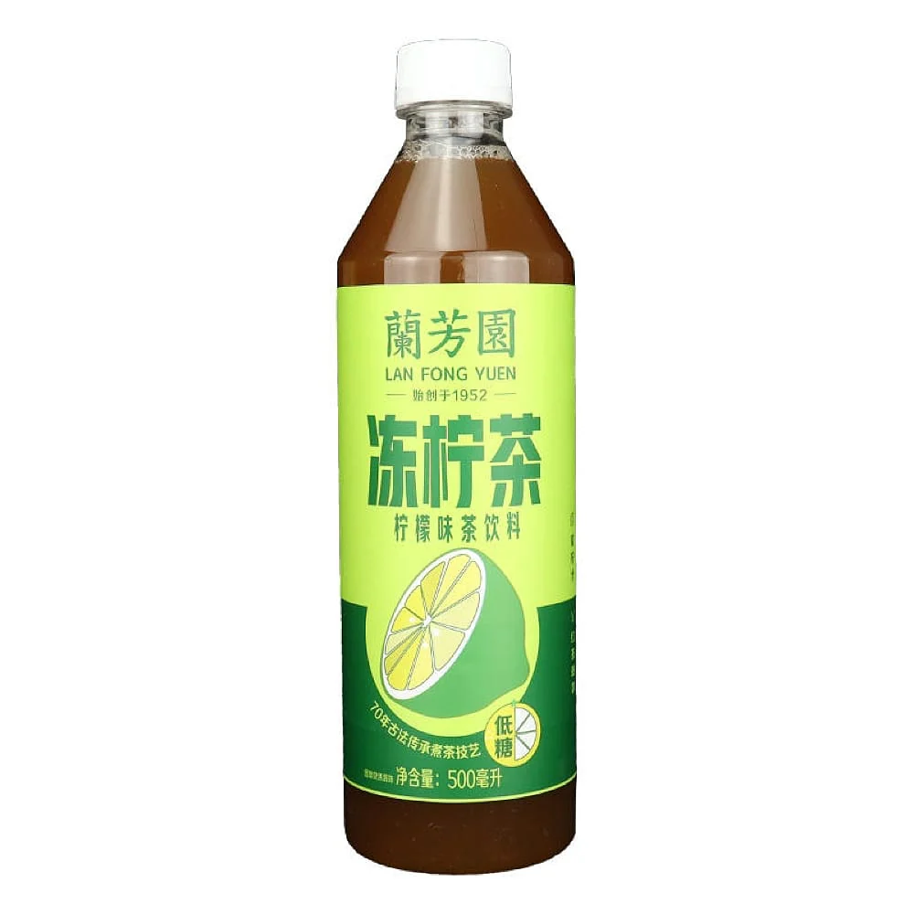 Lan Fong Yuen Low Sugar Frozen Lemon Tea 500ml X2