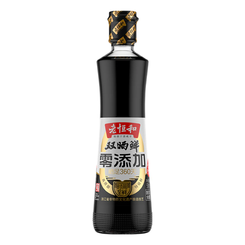 Lao Heng He Premium Double-Sunned Fresh Soy Sauce 500ml – Naturally Brewed 360 Days, No Additives