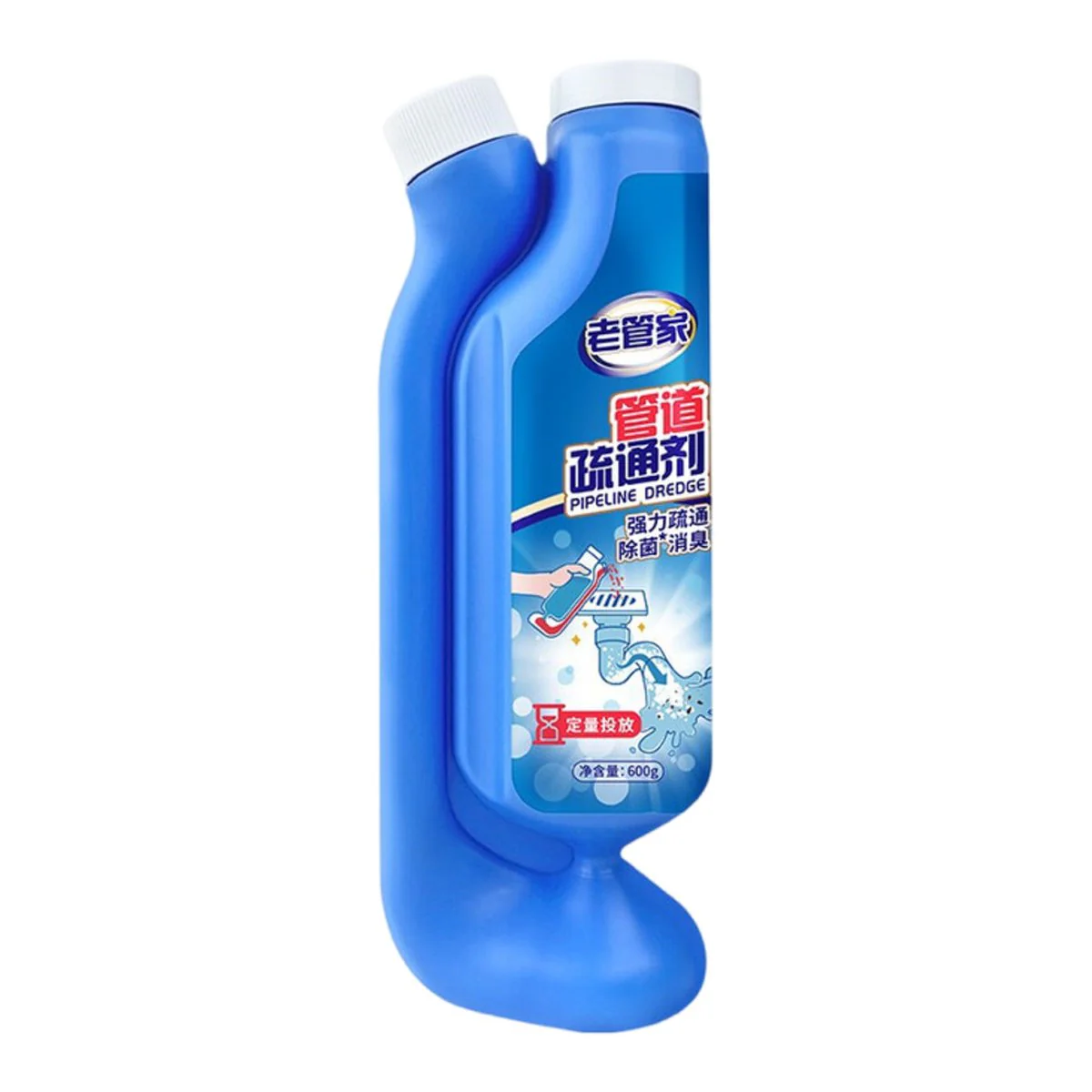 Laoguanjia Pipe Drain Cleaner Granules 600g – Powerful Drain Unblocker & Deodoriser - Image 3