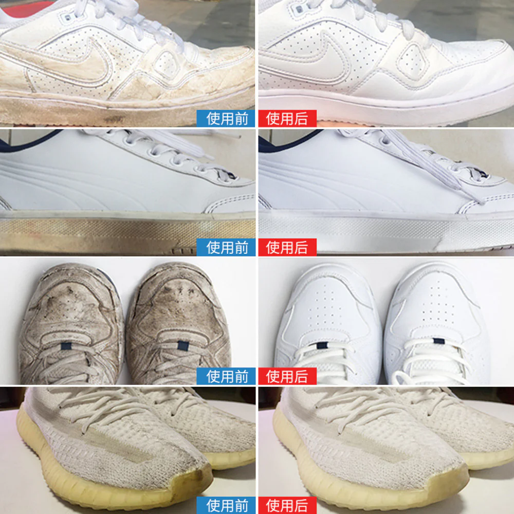 LaoGuanJia White Sneaker Cleaning Foam with Built-In Scrub Head – 80ml - White Shoe Cleaner for Trainers & Canvas Sneakers - Image 3