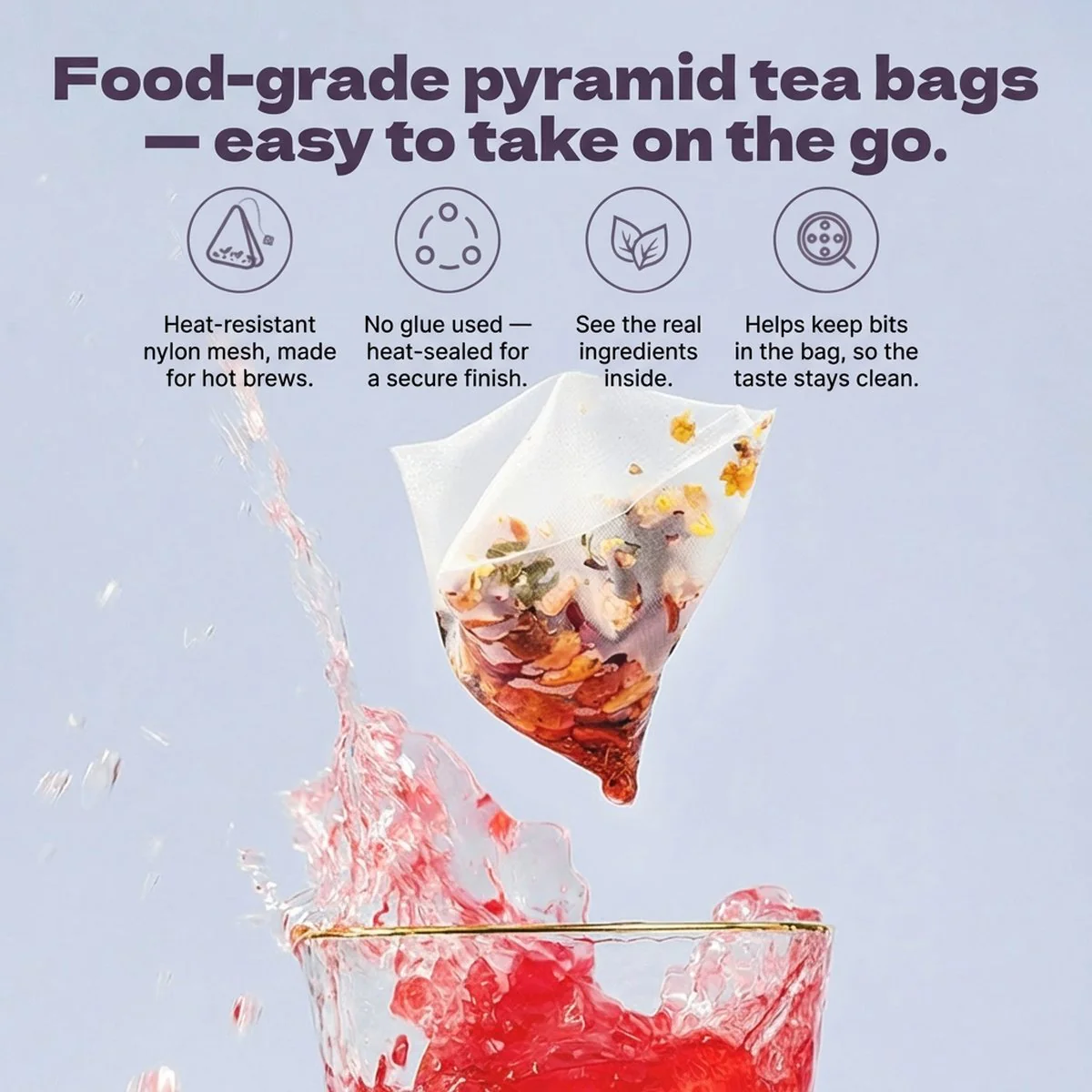 Laojin Mofang Sour Plum Herbal Tea Bags 180g (12 Sachets) - Suanmeitang Cooling Tea - Image 3