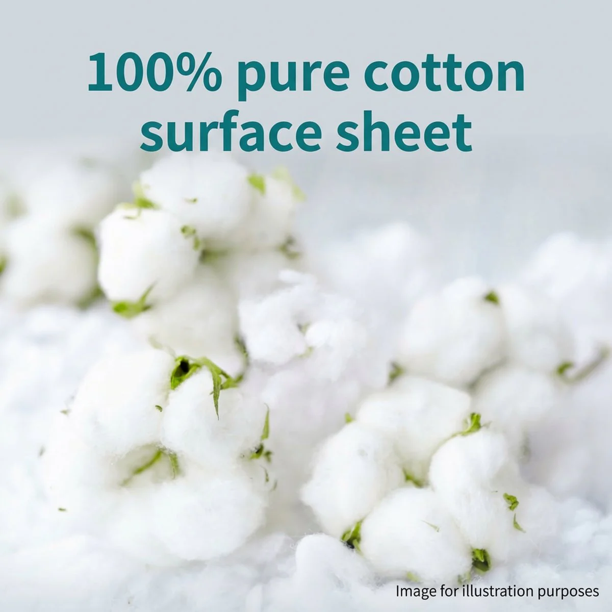 Laurier Botanical Cotton 100% Night Pads with Wings, Unscented 35cm – 8 Pads - Image 4