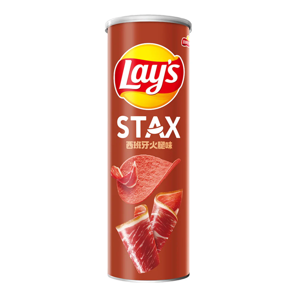 Lay's Stax Spanish Ham Flavour Potato Chips 90g