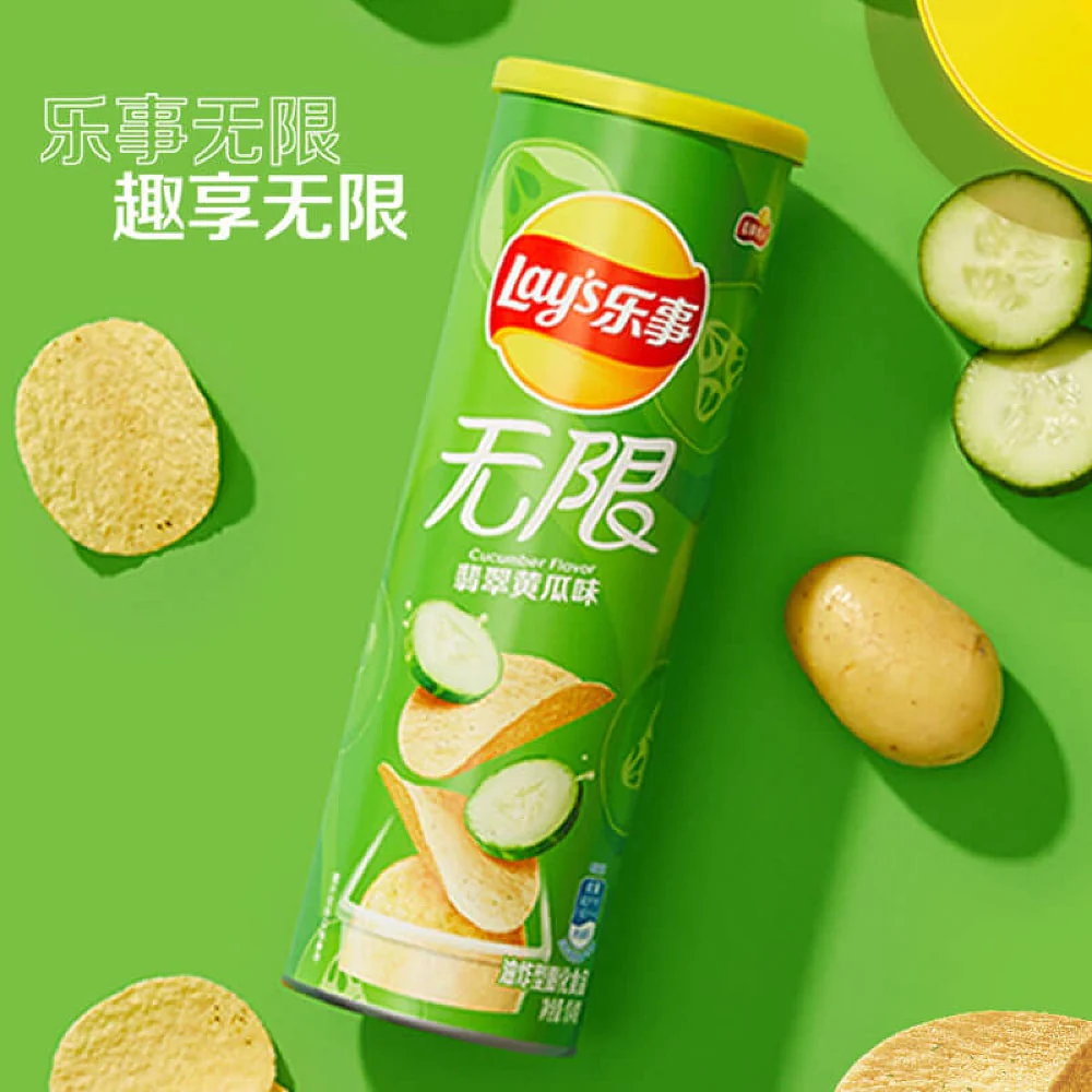 Lay's Infinite Cucumber Flavor Potato Chips - 104g - Image 2