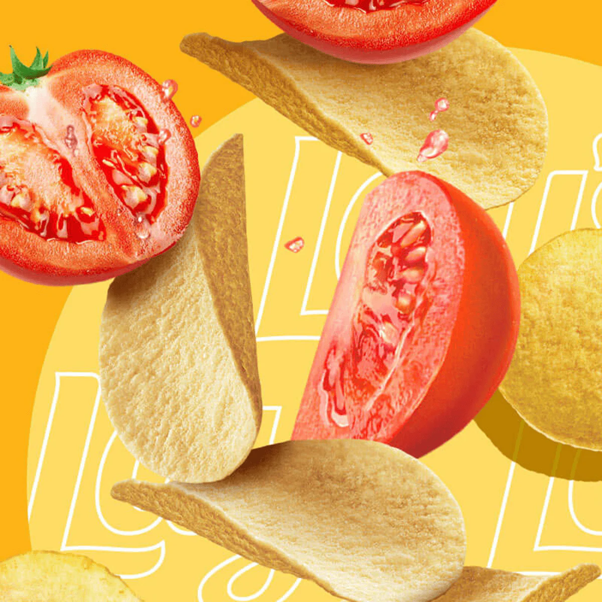 Lay's Infinite Potato Chips - Tomato Flavor, 90g - Image 2