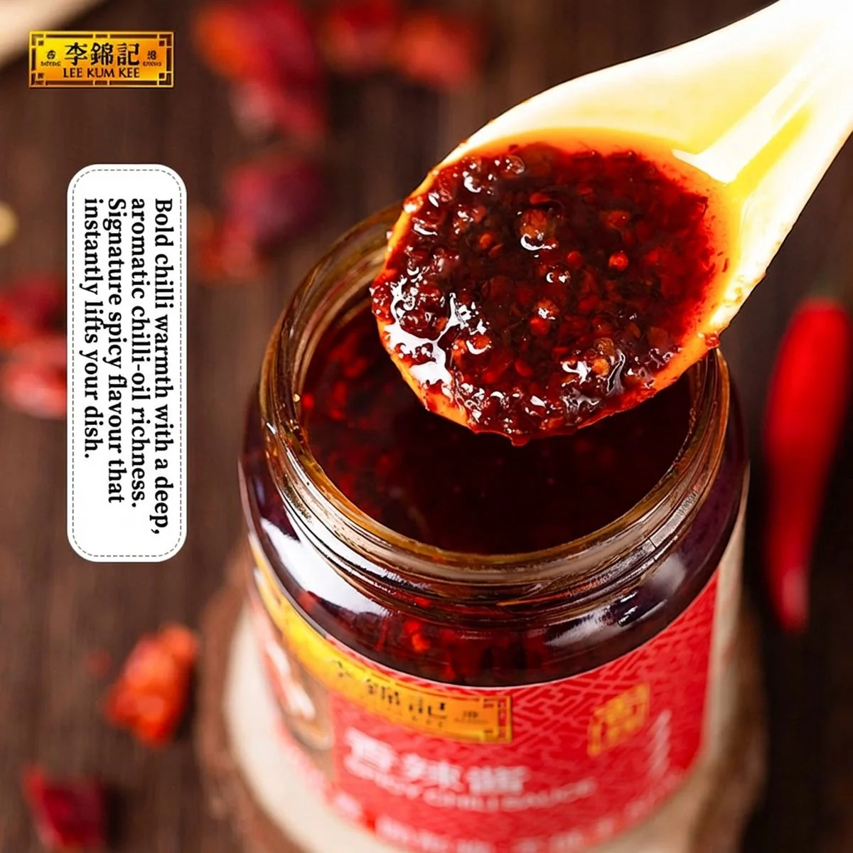 Lee Kum Kee Spicy Chili Sauce 205g - Image 3