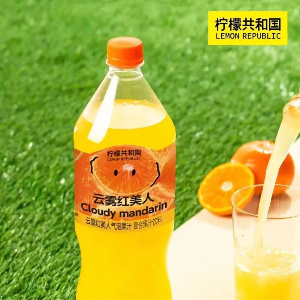Lemon Republic Cloudy Mandarin Sparkling Drink 470ml - Image 3