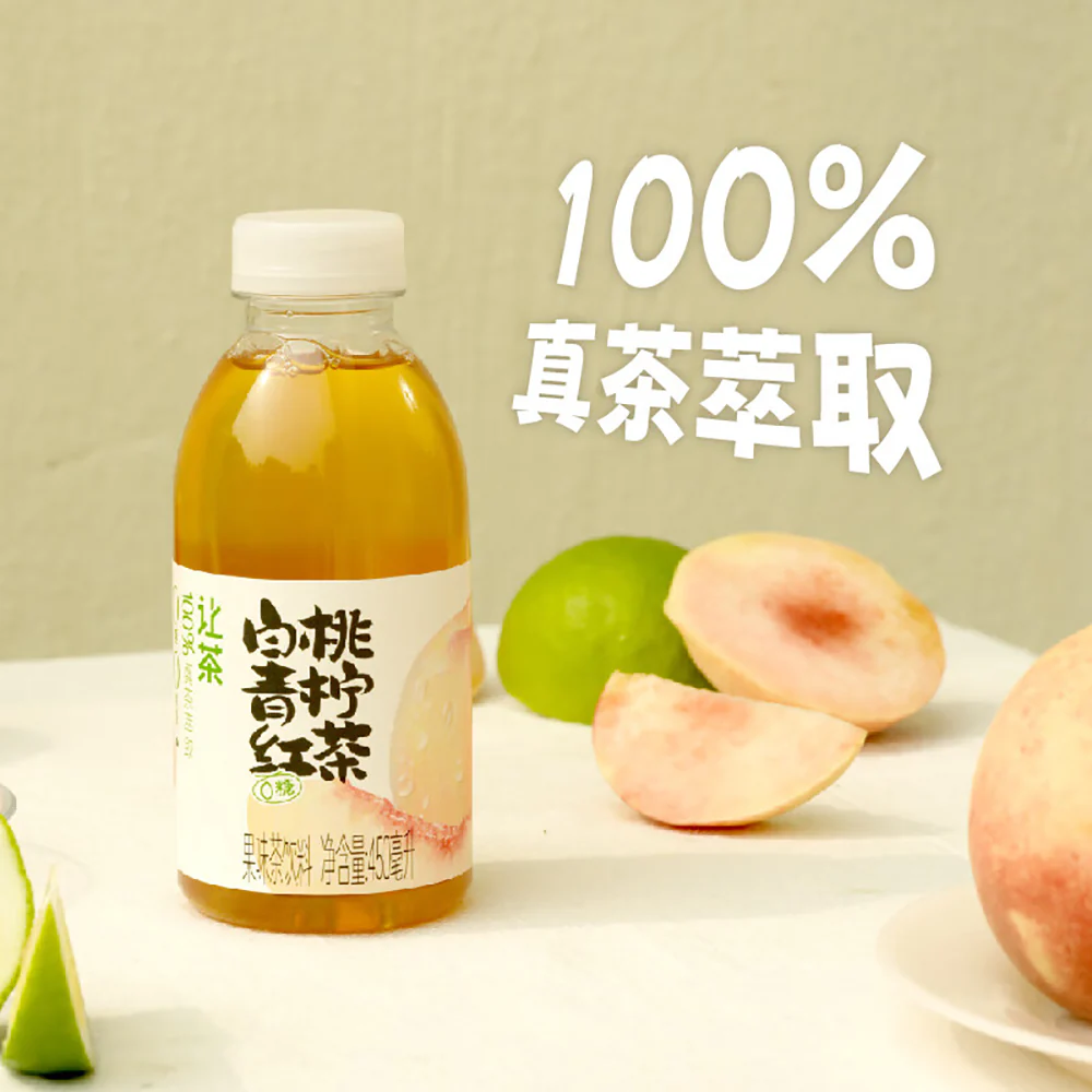 Let Tea Peach and Lime Black Tea - 450ml - Image 3