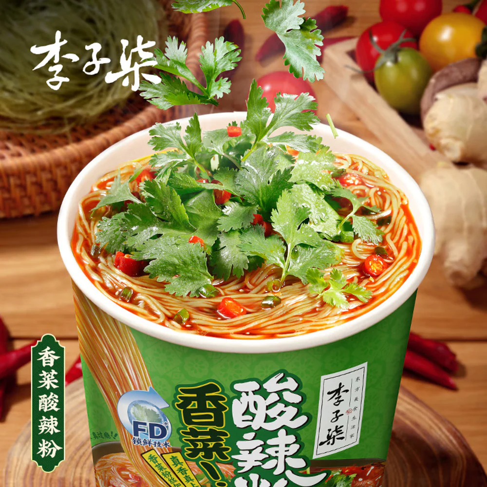 Li Ziqi Cilantro Hot & Sour Vermicelli Cup 105g - Image 2