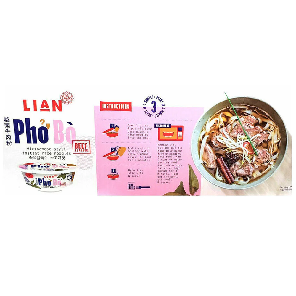 LIAN Vietnamese Beef Pho - 70g - Image 2