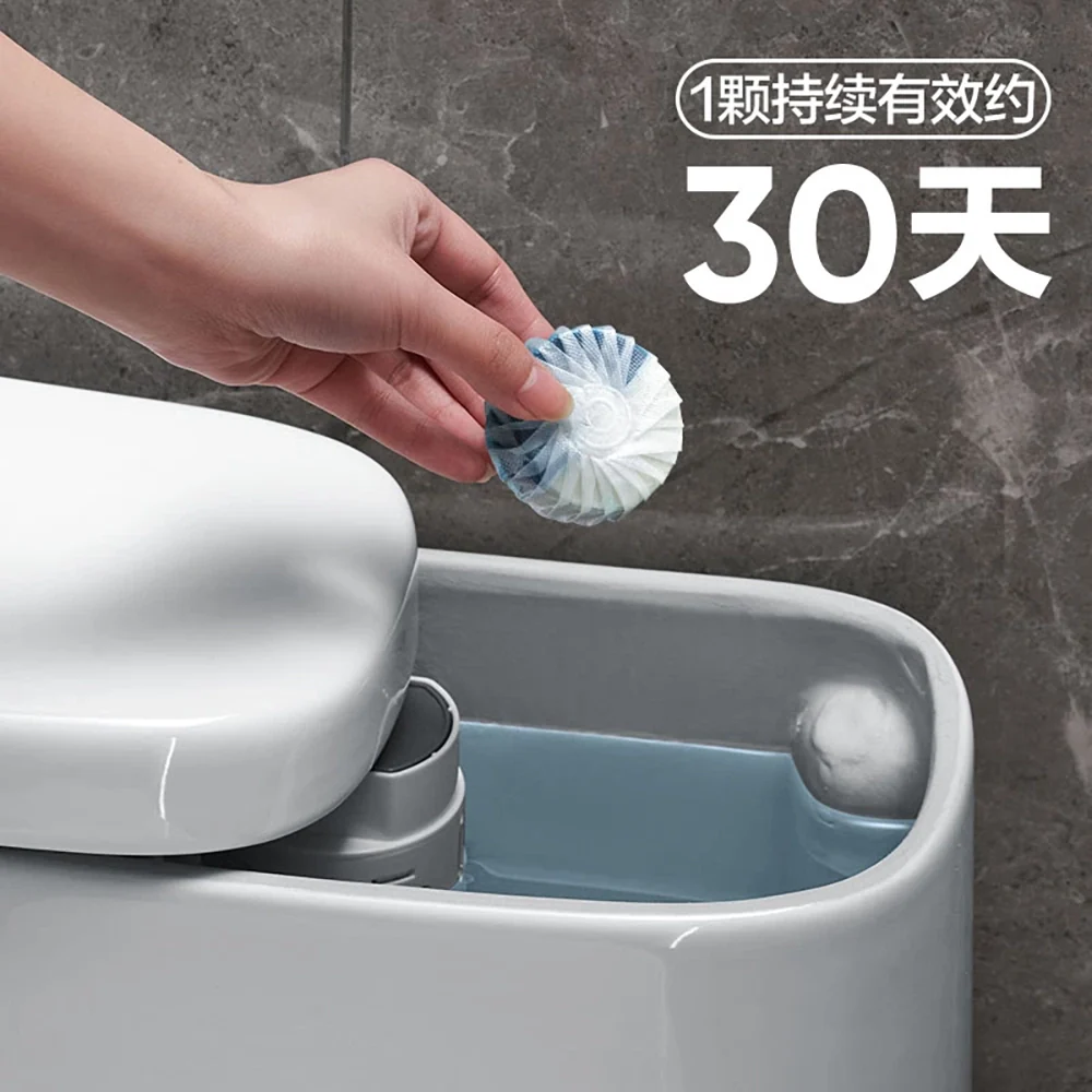 Lifease Blue Bubble Fragrance Toilet Cleaner - Salt Cotton Scent, 60g x 4 Pieces - Image 2