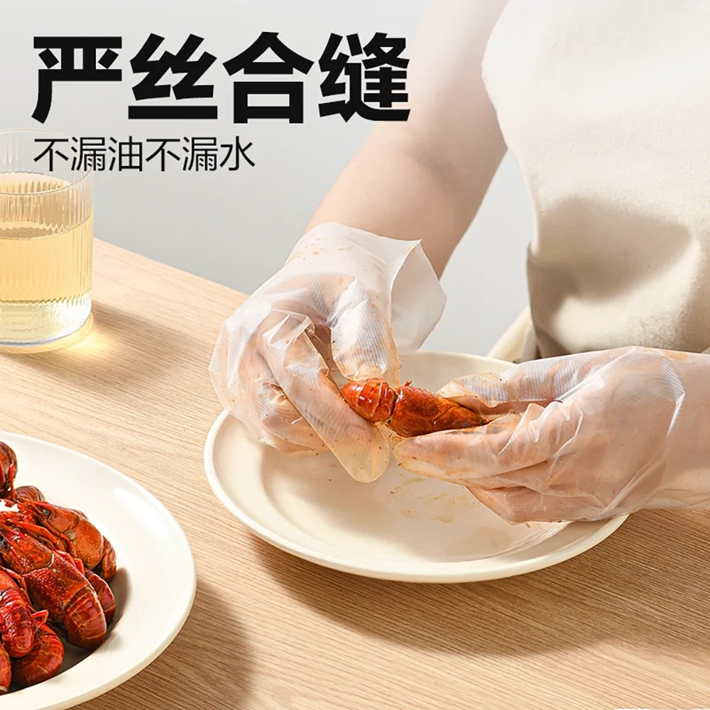 Lifease Disposable Table Gloves - CPE Thickened, 100 Pieces - Image 4
