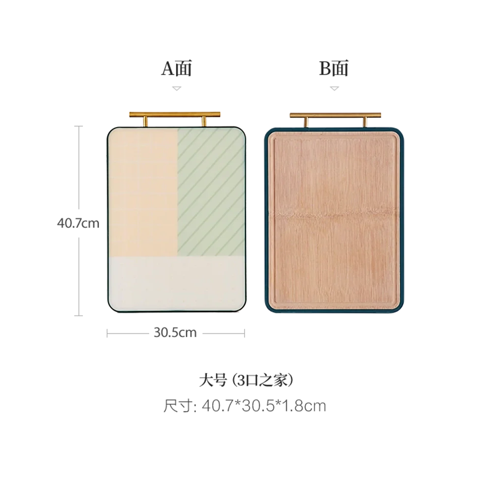 Lifease Double-Sided Bamboo and PP Cutting Board - Large 40.7*30.5*1.8cm - Image 4