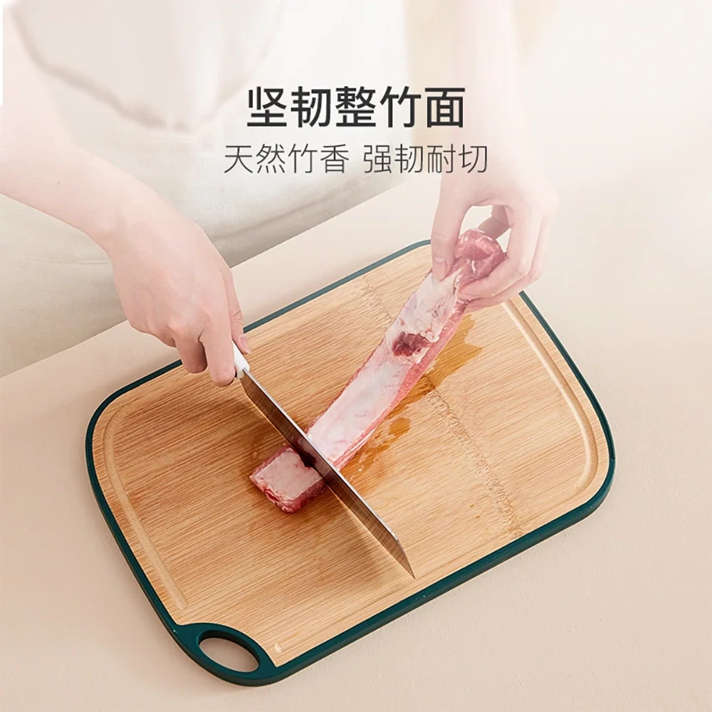 Lifease Double-Sided Bamboo and PP Cutting Board - Medium 34.5x24x1.5cm - Image 2