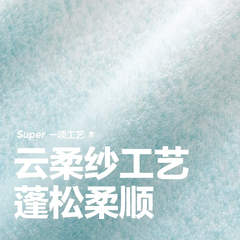 Lifease Xinjiang Cotton Double-Sided Gradient Towel - Blue - Image 2