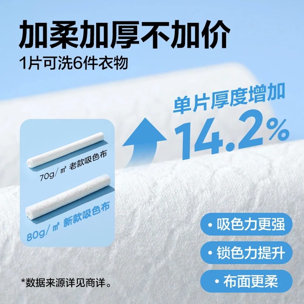 Lifease Yanxuan Honeycomb Color Lock Laundry Absorbing Cloth - 50 Sheets - Image 4