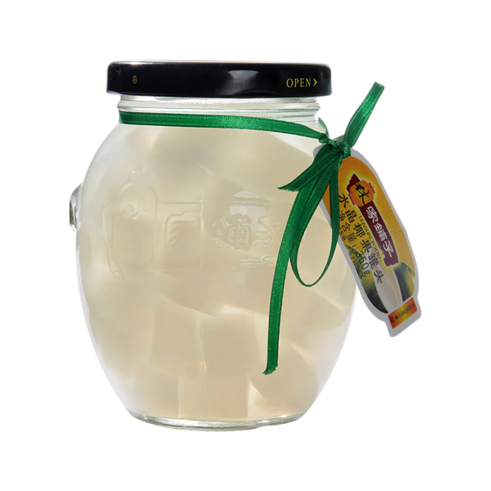 Lin Jia Puzi Crystal Nata de Coco in Syrup – 350g Jar - Image 2