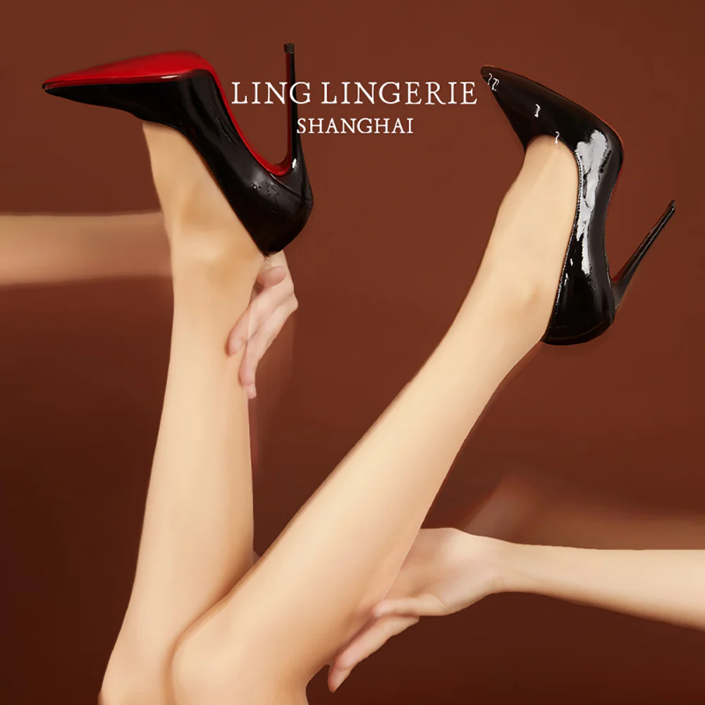 Ling Lingerie Absolute Series Pantyhose Black L Size - Image 4
